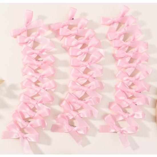 30pcs/set Mini Bowknot Hair Clips for Women Girls Sweet Lovely Colorful Ribbon Braided Hairpins Headwear Hair Accessories