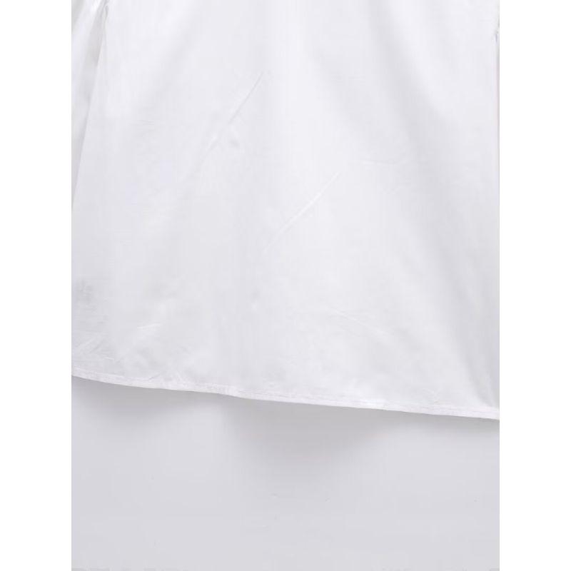 Kaslead New Arrival Women's Fashion Style Fashion Casual Versatile Peter Pan Collar Poplin Long Sleeves Shirt