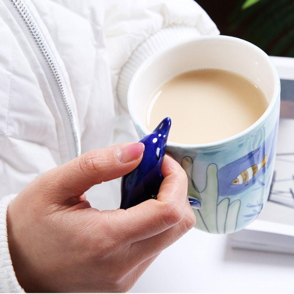 400ML Capacity 3D Animal Coffee Mug Heat Resistant Comfortable Grip Hand Painted Animals Mug 3D Animal Shape Handle Anti-scald