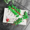 Handmade Soap Mold 3D Long Leaves Shape Silicone Mold Fondant Chocolate Biscuits DIY Kitchen Baking Cake Decoration Tool