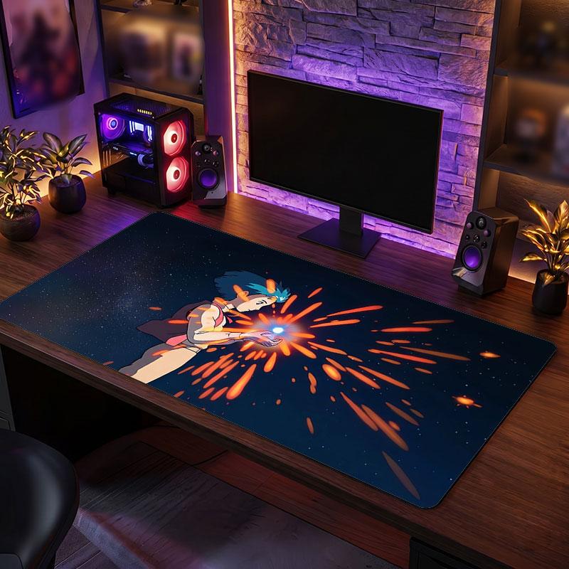 Big Mouse PadHowl's Moving Castle Extended Soft Desk Mat Gaming Office Computer Table Decor Mat