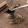 Aladdin Genie Lamp Incense Burner Made of Alloy Material Ideal for Tea Ceremony Decoration and Incense Use