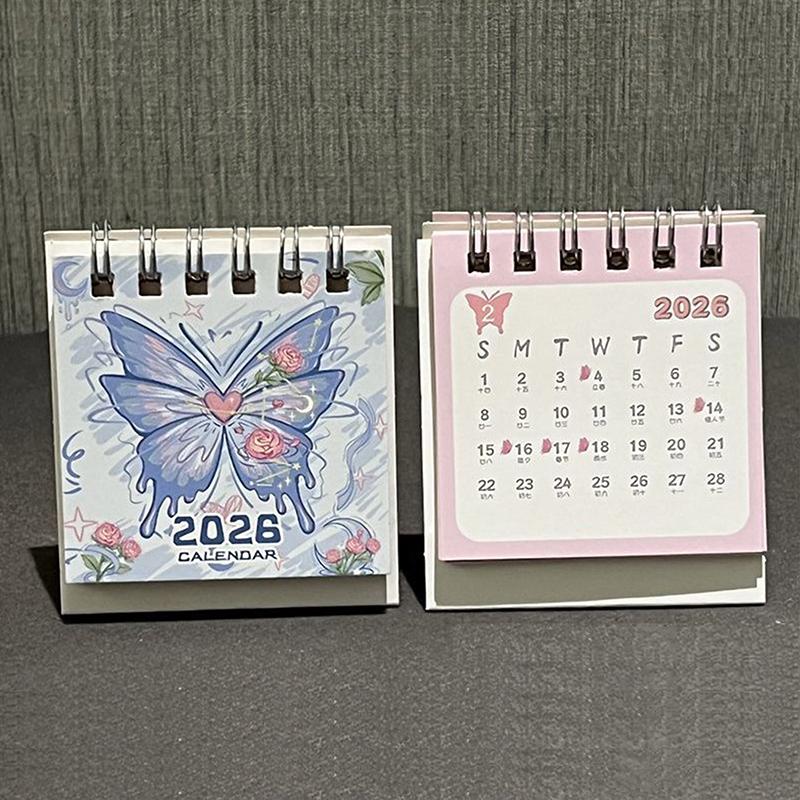 2026 Desk Calendar Yearly Monthly Daily Planner Cute Coil Calendar Yearly Schedule Organizer To Do List Home Office Supplies