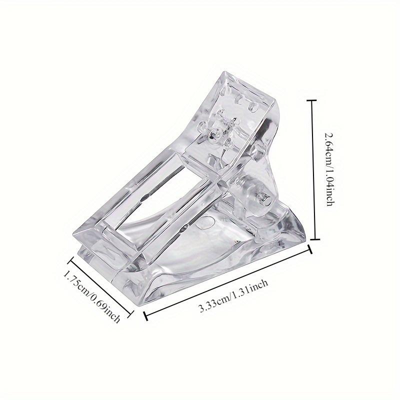 5pcs Nail Extension Builder Clips for Quick Poly Gel Manicure Nail Art Tool Essentials Unscented