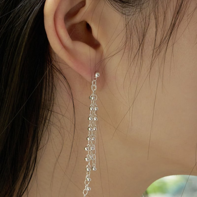 FANTASTIC PLANET silver 925 ball falls earrings