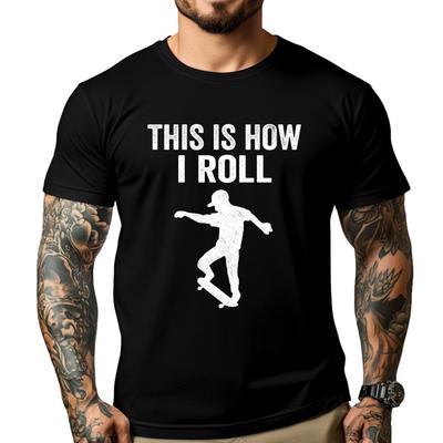 Skateboard Skateboarder Shirt For Men Funny T Shirts New Year Tshirt Character Graphic Cotton Short Sleeve