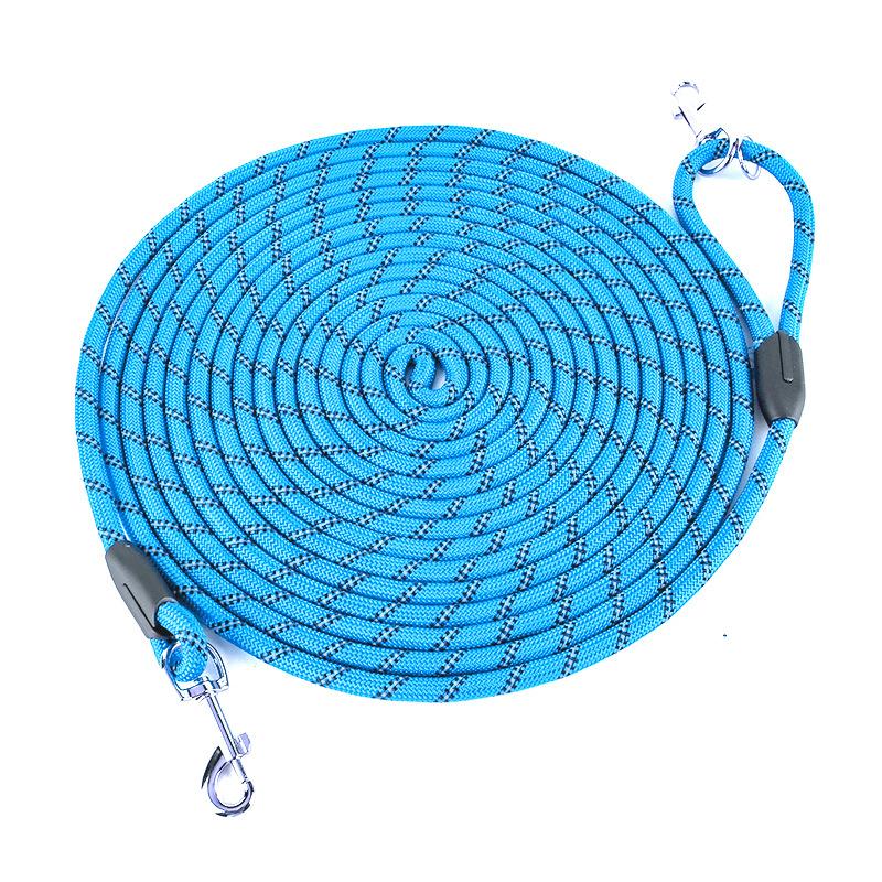 

New pet gardening supplies leash dog walking leash extended reflective dog training leash garbage box небесно-голубой