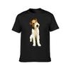 Drahtfoxterrier Kopfneigung T-Shirt Oberteile Jungen Tierdruck Herren Übergröße T-Shirts