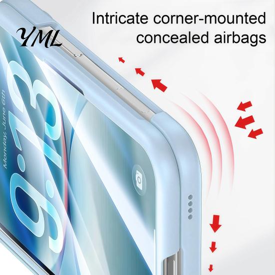 Shockproof Phone Case Magnetic for IPhoneDuo with 360 Degree Ring, Rotatable Non Comprehensive Hinge Protection Cover Slip Holder, Wireless
