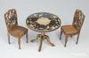Kobaani Model Studio European Antique Table Chair Wooden Assembly Kit 1/12 & WF-018