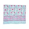 Lightweight Cotton Scarf for Women | Handblock Printed Summer Wrap | Indian Cotton Sarong | Stylish Hair Scarf or Travel Shawl