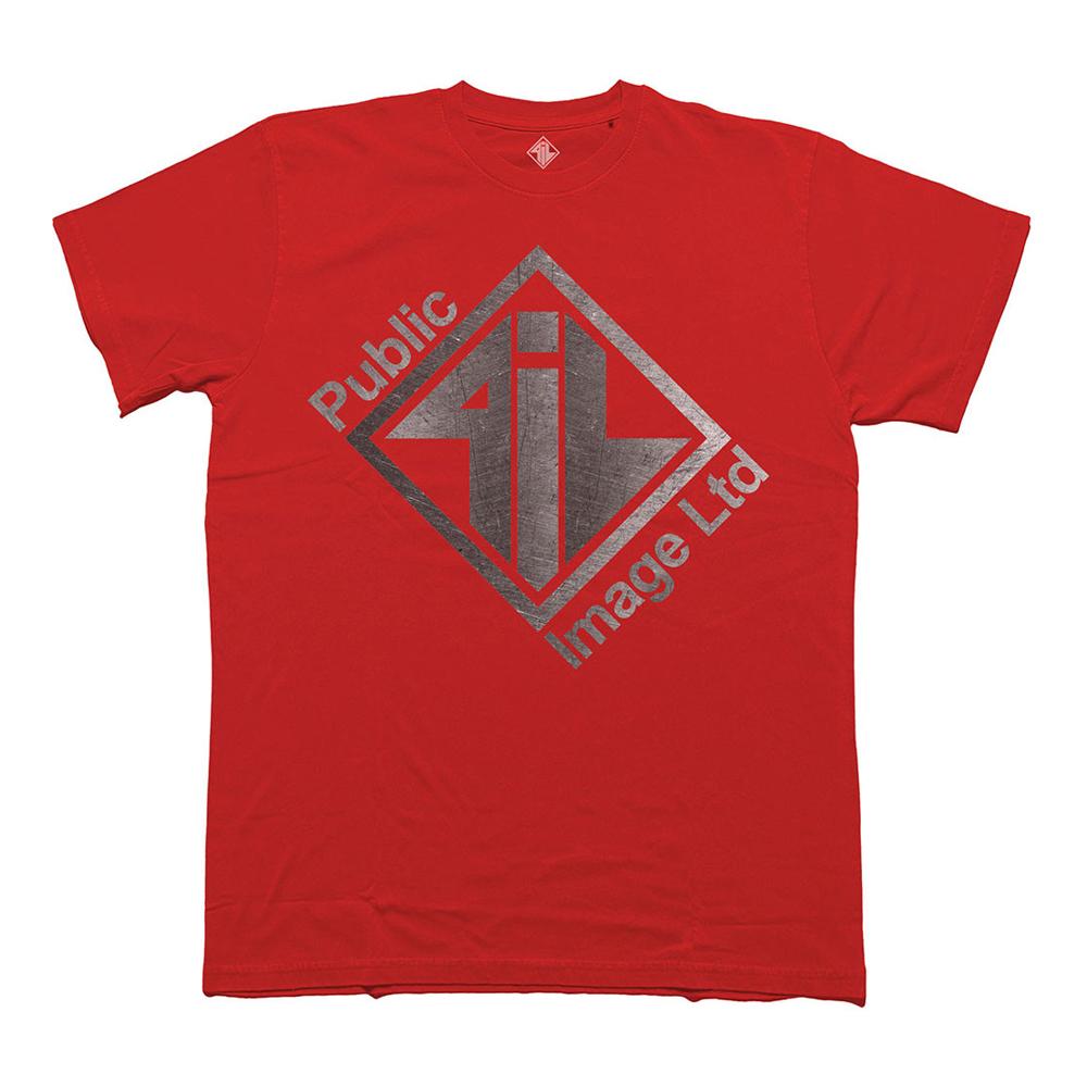 PIL (Public Image Ltd) Unisex Adult Steel Logo Brushed T-Shirt