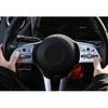 Car Steering Wheel Button Frame Silver Cover Trim For Benz GLA Aluminum -22