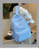 Schoolbag Solid Color Cream Japanese Backpack Ins Girl College Style College Student School Bag Casual Versatile High School Backpack