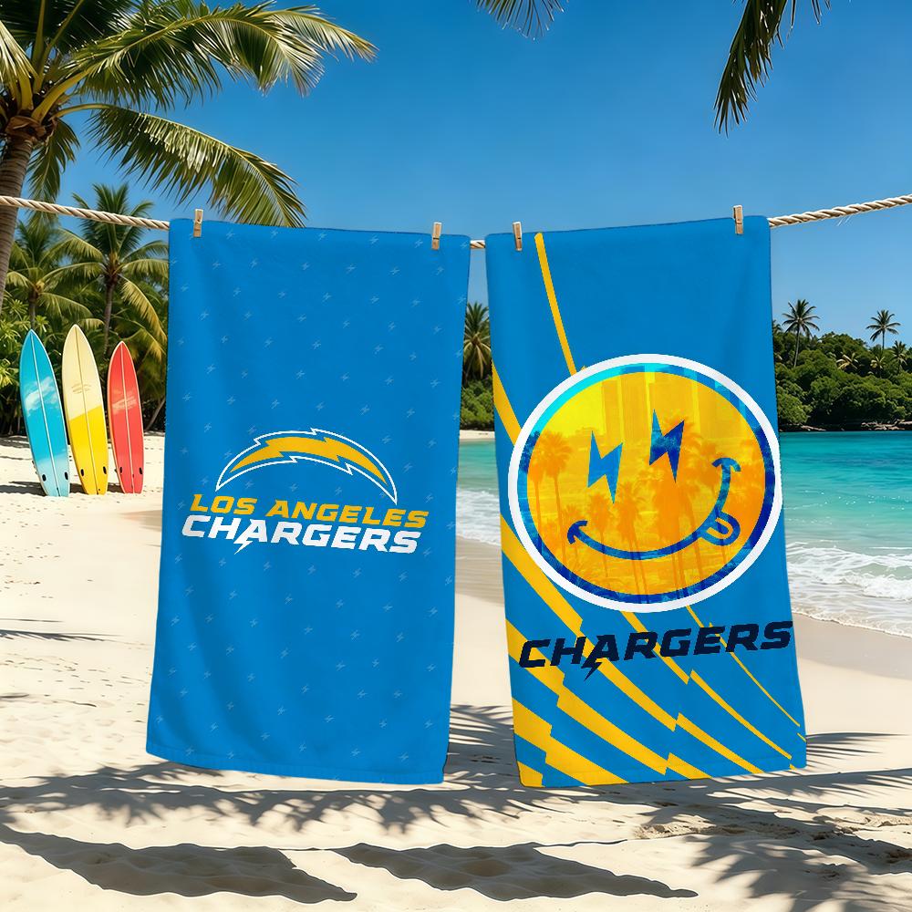 La C-Chargers-Es Cool Logo Towel For Outdoor Camping Beach Towel Super Absorbent Quick-Drying Summer Towel