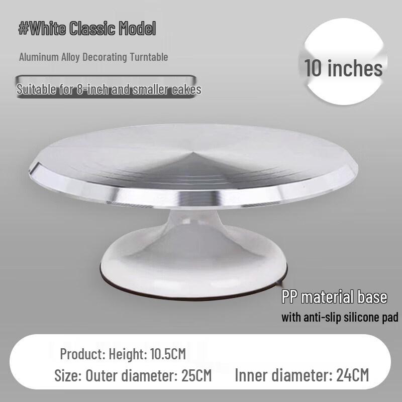 Qiwei Aluminum Alloy Cake Decorating Turntable Set