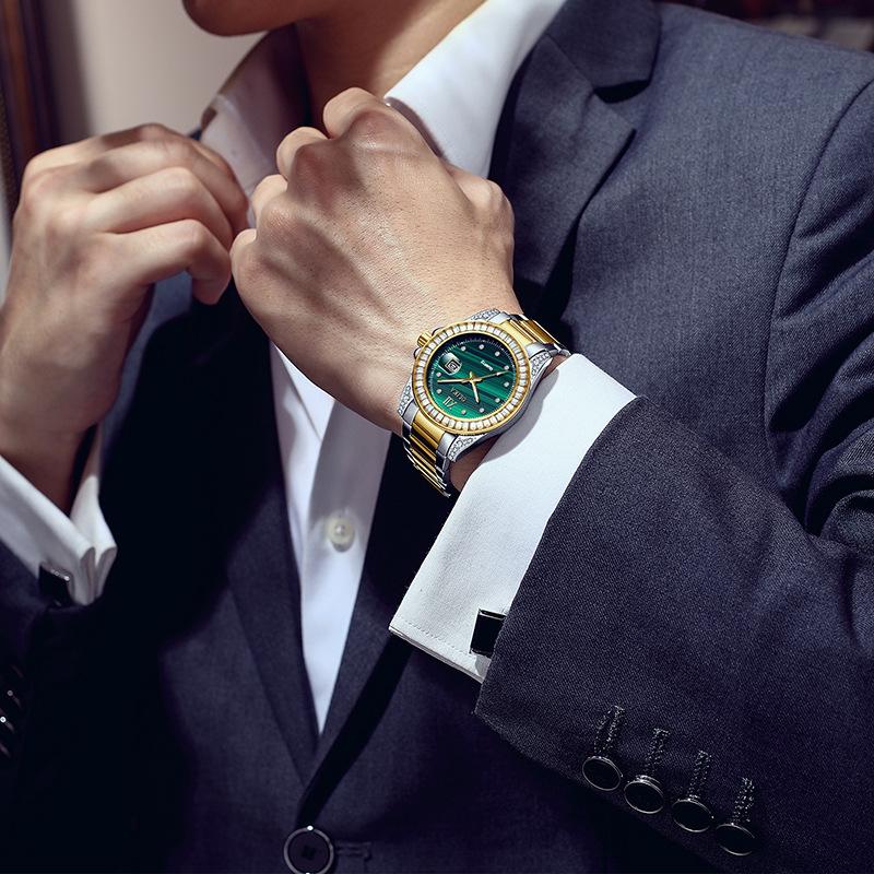 Neue TOP Marke Luxus herren Uhr Mit Box Wasserdicht Kalender Leucht Freizeit herren Quarz Uhren