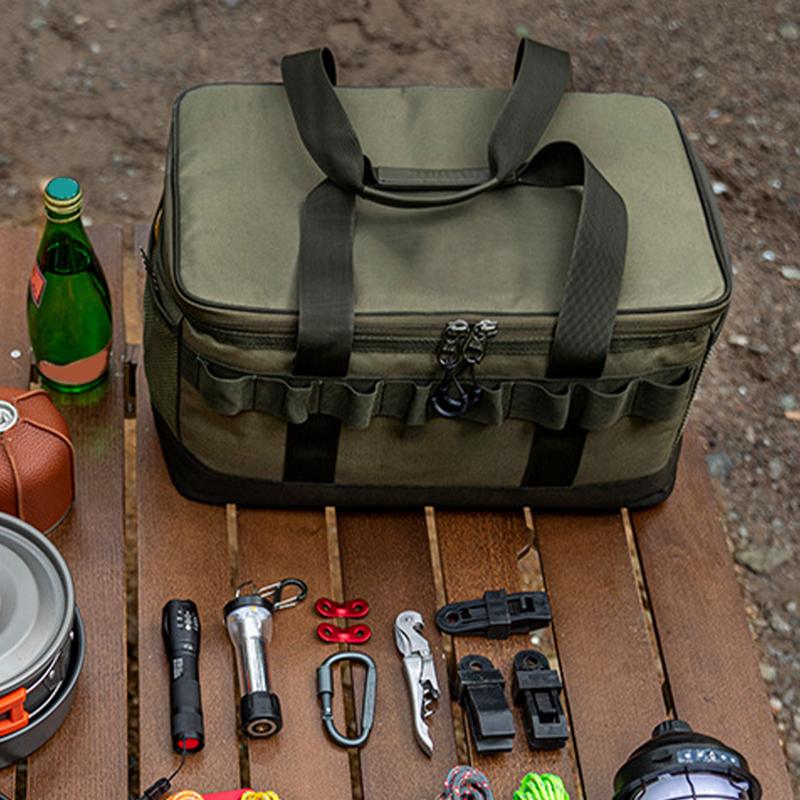 Outdoor Camping Storage Bag Waterproof Camping Travel Organizer Bag Large Capacity Storage Handbag Thermal Lunch Box Picnic Bag