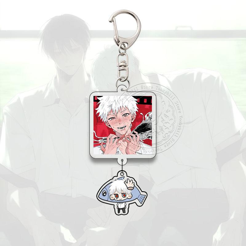 The Summer Hikaru Died Keyring Anime Cartoon Cartoon Q Version Kawaii Acrylic Pendant Keychain Bag Decorate Accessories Gift