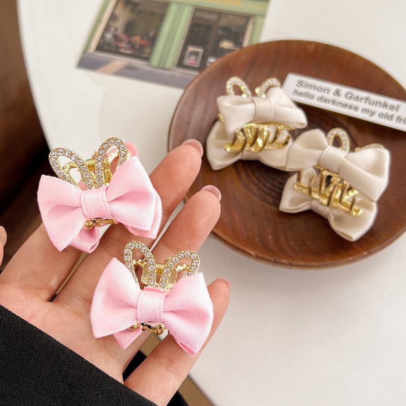 Kids Sweet Cute Bow Small Hair Clip Women Headwear Rabbit Ear Crown Mini Hair Claw Hairpins Girls Hair Accessories