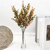 Set Of 12 Artificial Fall Leaf Branches Eucalyptuses Stems Table Centerpieces and Seasonal Decoration Plant Ornament