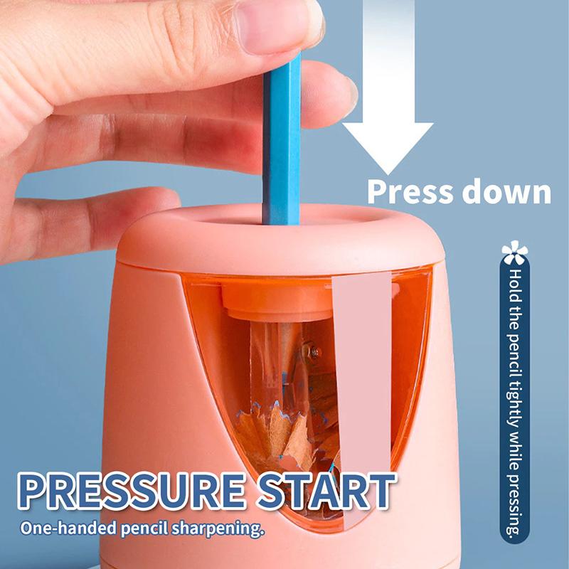 1Pcs Cartoon Pencil Sharpener Hand-cranked Mechanical Tool Automatically Enters Lead Anti Sticking Lead Office Gift Student