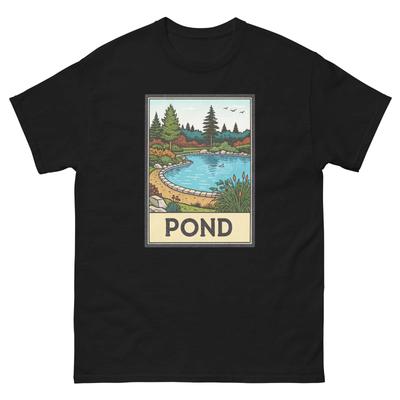 Pond Geographical Landscape Location Scenery T-Shirt