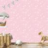 Powder Pink Glitter Wallpaper, Subtle Detail for Living Room and Bedroom 50x1000