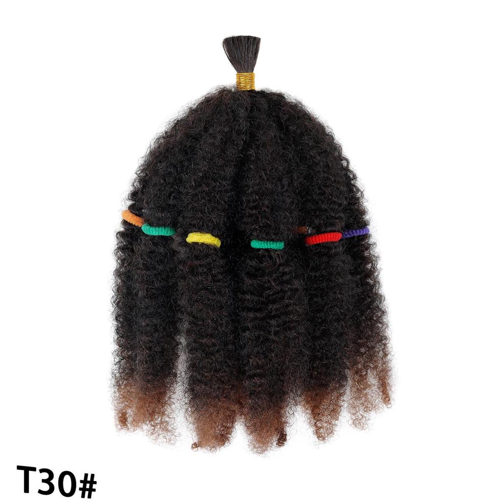 Afro Kinkys Hromadné Prodlužování Vlasů Kinky Kudrnaté Syntetické Vlasy na Copánky Oprava Vlasů Háčkování Dreads Loc Twist Copánky