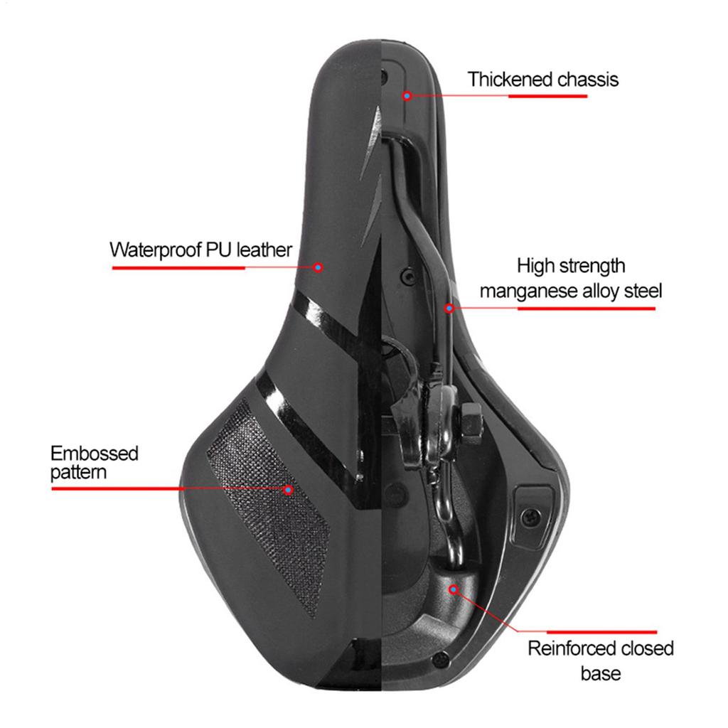 Bicycle Saddle Kids Mountain Bike Seat Pad Thickened Waterproof Saddle Mat Cycling Seat Cushion for Riding Outdoor Sports
