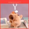 Cute Capybara Plush Toy Keychain Backpack Pendant Wagging Tail Water Pig