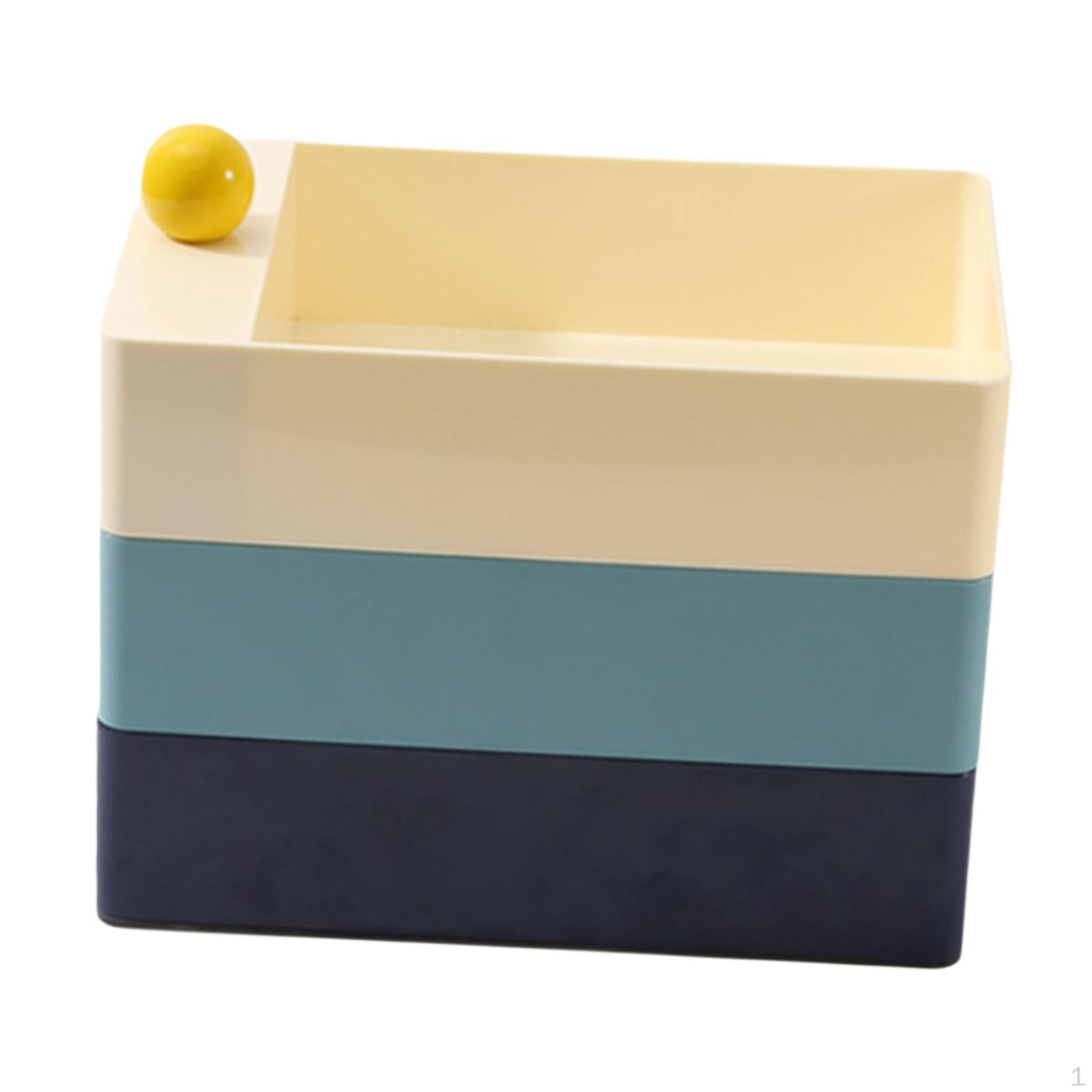 

Вращающаяся коробка-органайзер для ювелирных изделий, защита от грязи, держатель для браслета и сережек, чехол для хранения жёлтый