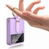 Phone Case for Samsung Galaxy Z Flip 3 Built in Screen Protector Phone Back Cover with Kickstand Ring Holder Purple