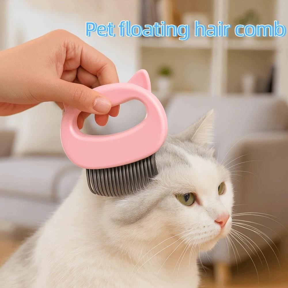 Cat Ear Shape Pet Hair Removal Brush Fine Soft Brush Cat Grooming Comb For Long Short Hair