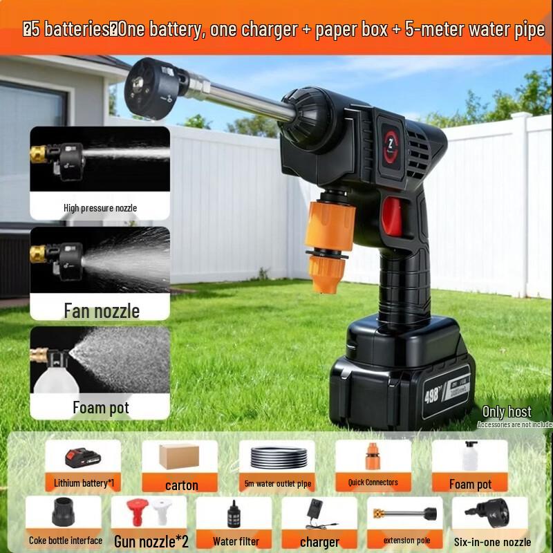 Cordless High-Pressure Car Washer Kit CN plug (adapter included)