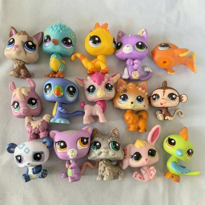 6/12 piezas 5 cm Juguetes Viejos para Mascotas Figura de Gato Perro Muñecas Mini Figuras de Juguete Clásico Perro Gato Mascota Pequeña Figuras de Acción Juguetes