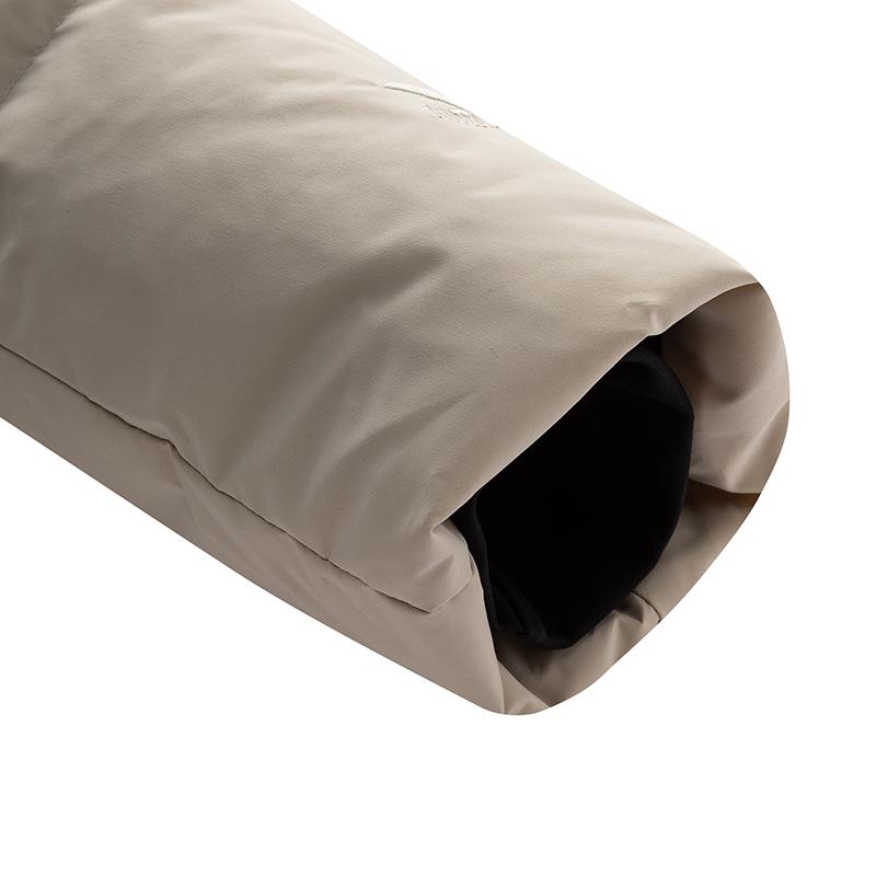 Anta Lifestyle Series Sports Retro Water-Resistant Windproof Solid Fog Gray Long Down Jacket Men Outerwear 152618904-1