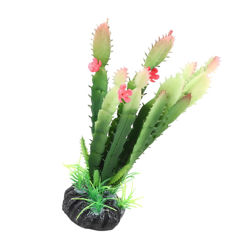 Simulation Plastic Cactus Plant Terrarium Reptiles Habitats Decoration Home Decor