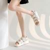 Augustine Casual Sandals Women 2025 Summer New Fashion Internet Celebrity Muffin Beach Shoes Platform Sports Sandals