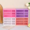 Transparent Six Grid Drawer Box Multi-Layer Desktop Storage Box Dustproof Organizing Box For Office Supplies Stationery Jewelry