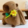 Cute Flower Capybara Burger French Fries Rabbit Decorative Backpack Plush