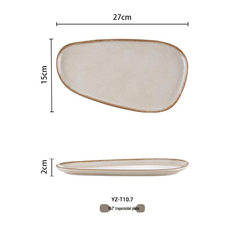 Yuzhuxun Beige Ice Pattern Commercial Melamine Tableware