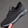 Flying Woven Surface Men's Casual Single Shoes Spring and Autumn Fashion Men's Lace-up Men's Low-top Shoes