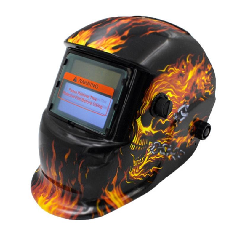 Auto Darkening Welding Helmet Solar/Battery Powered Welder Mask Ith Dark Shade DIN9-13 External Adjust for TIG MIG ARC