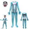 Skibidi Kids Toilet Cosplay Costume Suit Onesie Jumpsuit Mask Party Halloween