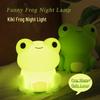 Kiki Frog Silicone Night Light: Multi-Mode Dimming & Timer, Child's Sleep Companion, Rechargeable