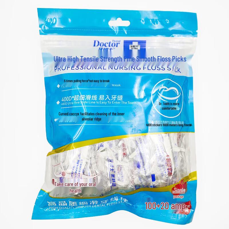 Dr. Tooth Ultra-High Tension Smooth Dental Floss Picks