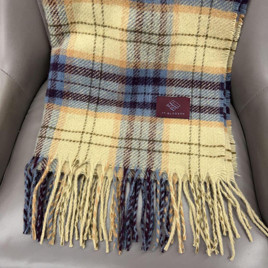 Vysoce kvalitní šátek s červenou kostkou z imitace kašmíru: Silný, teplý, módní a všestranný na podzim/zimu a svátky