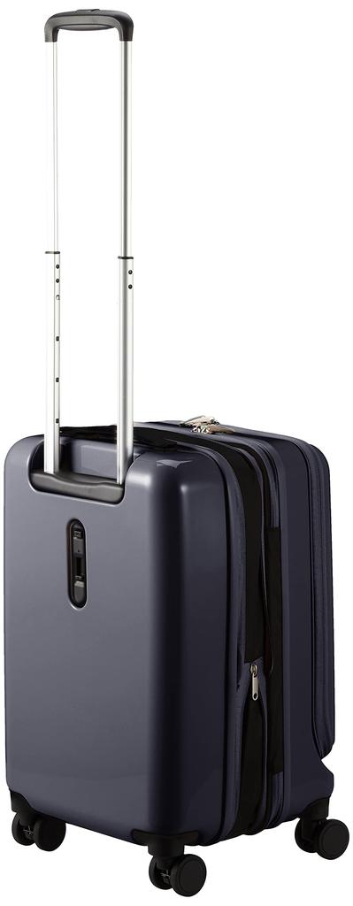 Suitcase Falls 41L Expandable function Caster stopper Front pocket included PC storage 55cm Gunmetal one size [Ace] No.06905 Carry-on 3.3kg (when