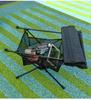 Portable Aluminum Folding Camping Table with Mesh Storage and Canvas